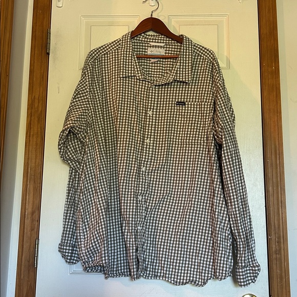 Columbia Checkered Button-Up Shirt - Picture 1 of 5
